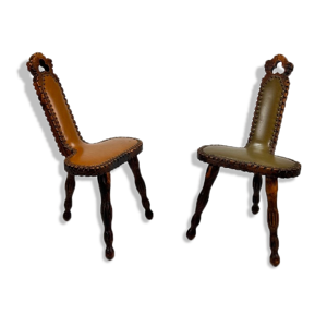 ensemble de 2 tabourets