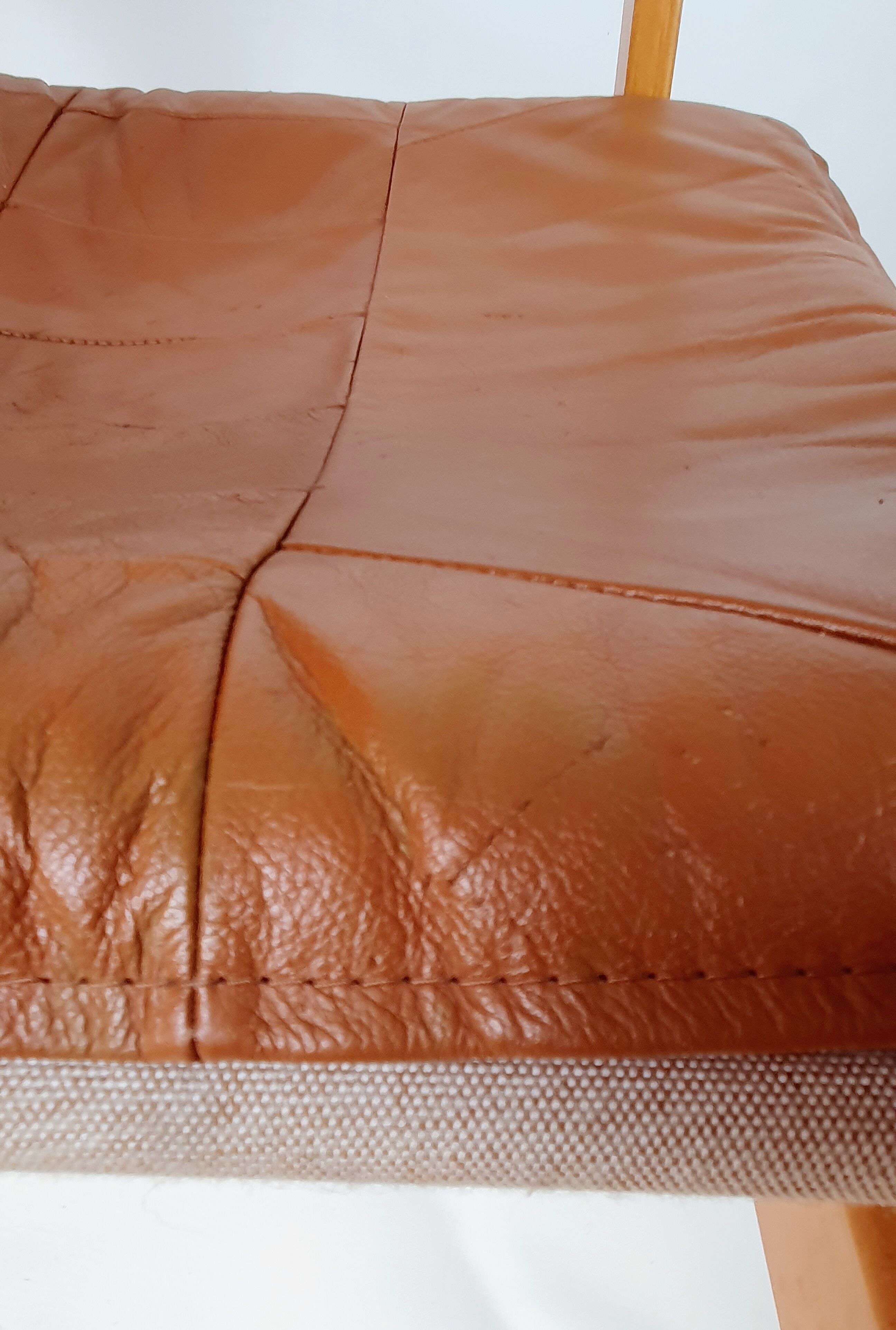 Poang leather armchair by Noboru Nakamura for Ikèa