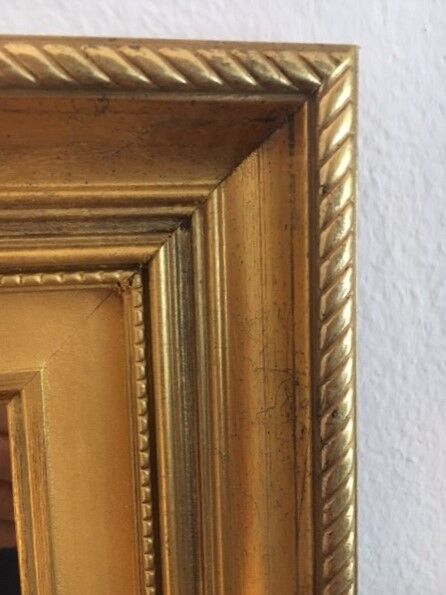 Mirror gilded wood 65 cm x 45cm