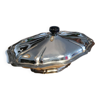 Vintage stainless steel soup tureen