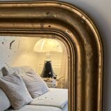 Gilded mirror, mercury glass - 62xH82cm