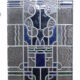 Porte intérieure avec vitrail art déco