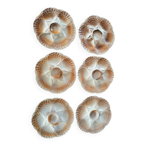 Lot de 6 assiettes à - sarreguemines