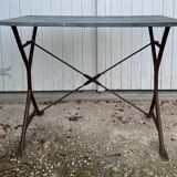 Zinc tray outdoor table