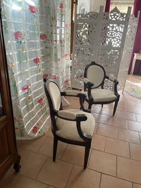 Antique Louis XV convertible armchairs