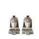 Art Deco "Egyptian Revival" pair of bookends in carved alabaster