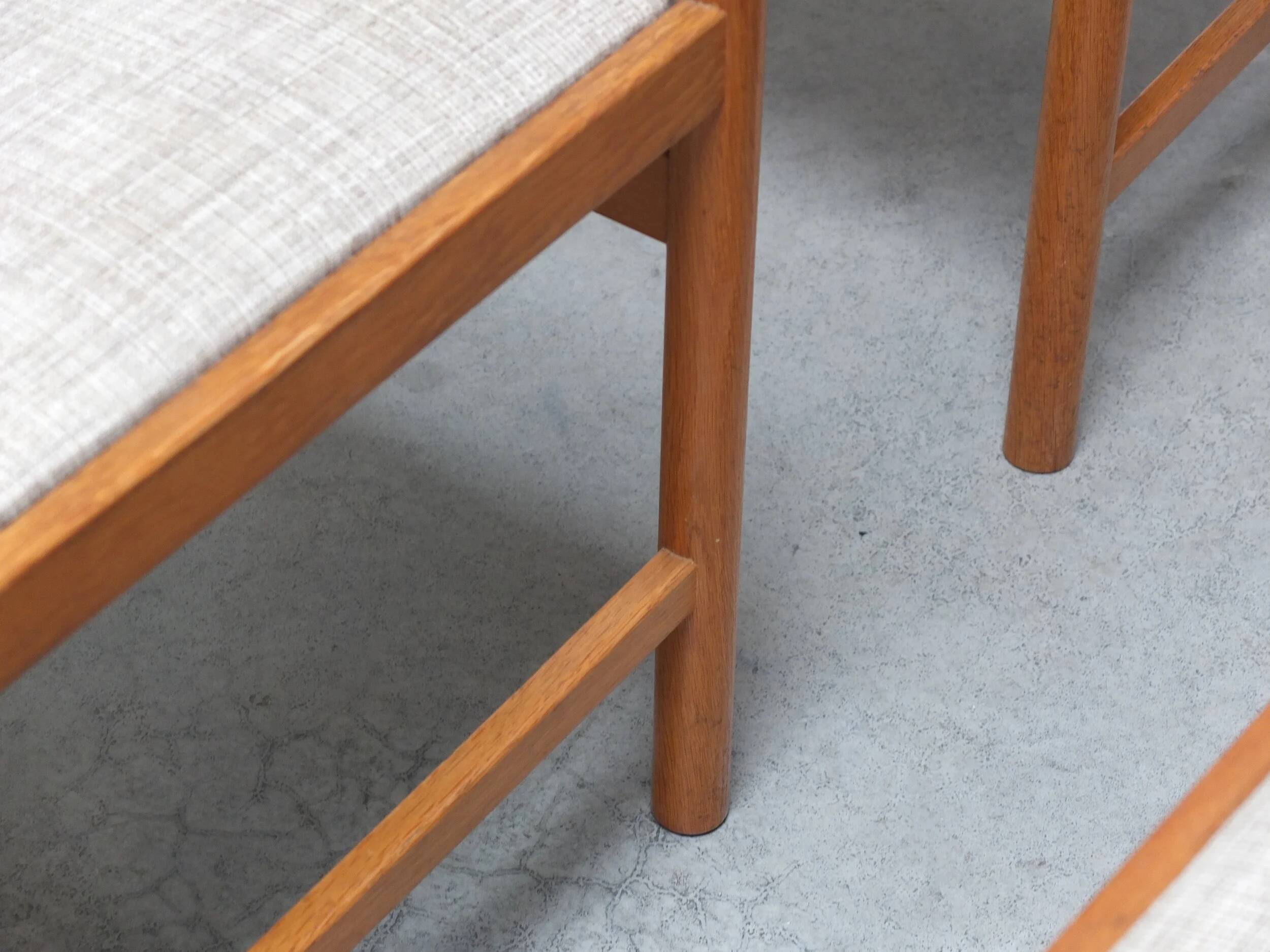 Set of 6 dining chairs in oak by Meubelatelier Vanda Watervliet, 1960s