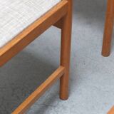 Set of 6 dining chairs in oak by Meubelatelier Vanda Watervliet, 1960s