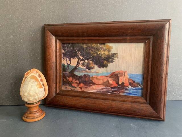 Southern landscape painting, signed oil painting, 1930