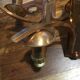 Pair of vintage copper appliques
