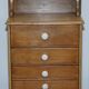Rare Rawl display furniture from the 1950s with drawers and a showcase.