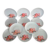 11 Winterling Marktleuthen Bavaria 70's dinner plates