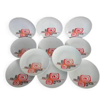 11 Winterling Marktleuthen Bavaria 70's dinner plates