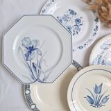 Vintage blue dinner plates