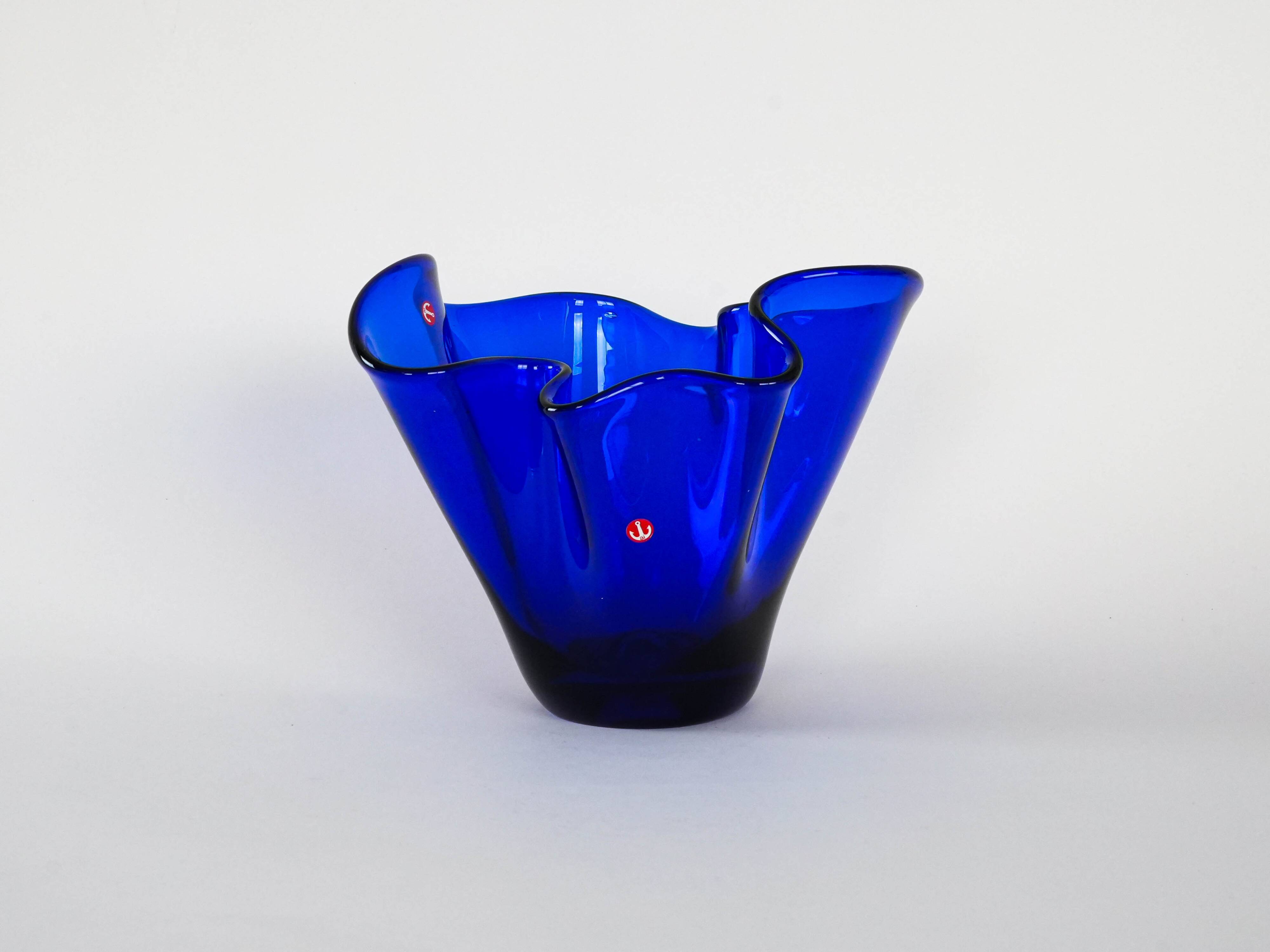 Glass vase, Danish design, 1970s, made in Denmark