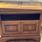 Louis Philippe solid cherry wood TV cabinet.