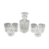 Whisky service in Critsal of arques or Boheme carafe and 6 glasses