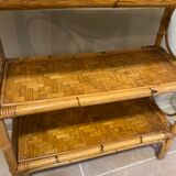 Vintage rattan shelf