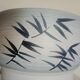 Paul MILLET in Sèvres - White & grey-blue vase - Black painted foliage