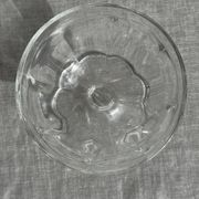 Set of 10 small vintage glass ice cream bowls.