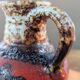 Vase West Germany Bay 631-14, cruche Fat Lava vintage