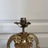 Antique Large Cassolette Lamp Empire Greek Roman Gilded Wood 19th Century 60