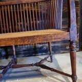 Wooden bench and cannage