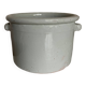 Extra-large white glazed earthenware planter, 1960s Italy