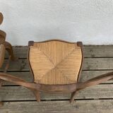 Pair Chair and Straw Chair