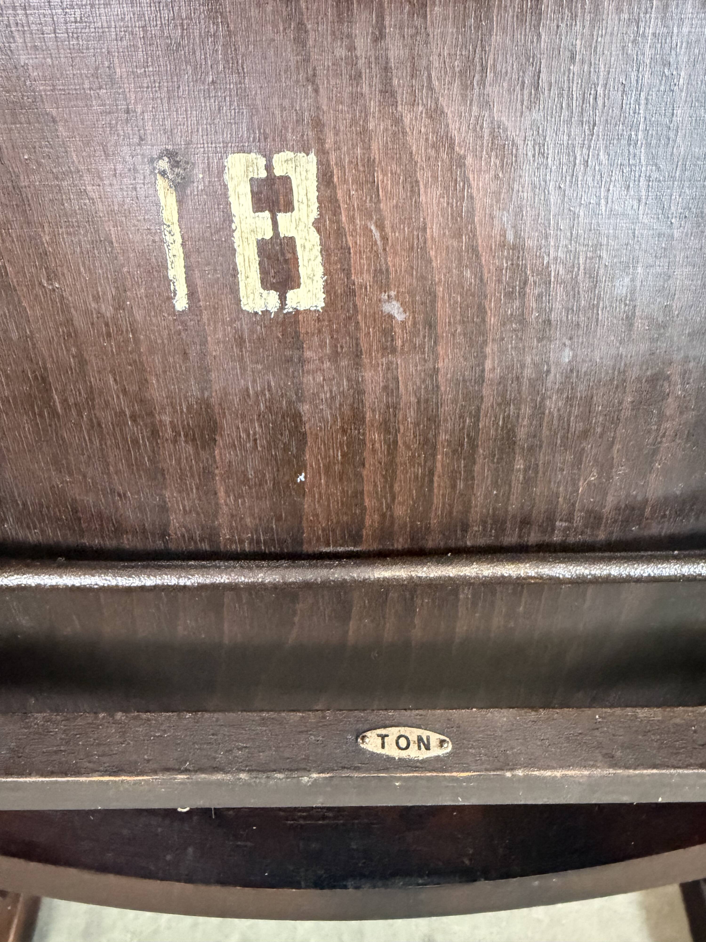Vintage two-seat cinema bench from ton, 1960s
