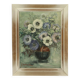 Vintage Flowers Still Life Amateur Painting Framed Signed