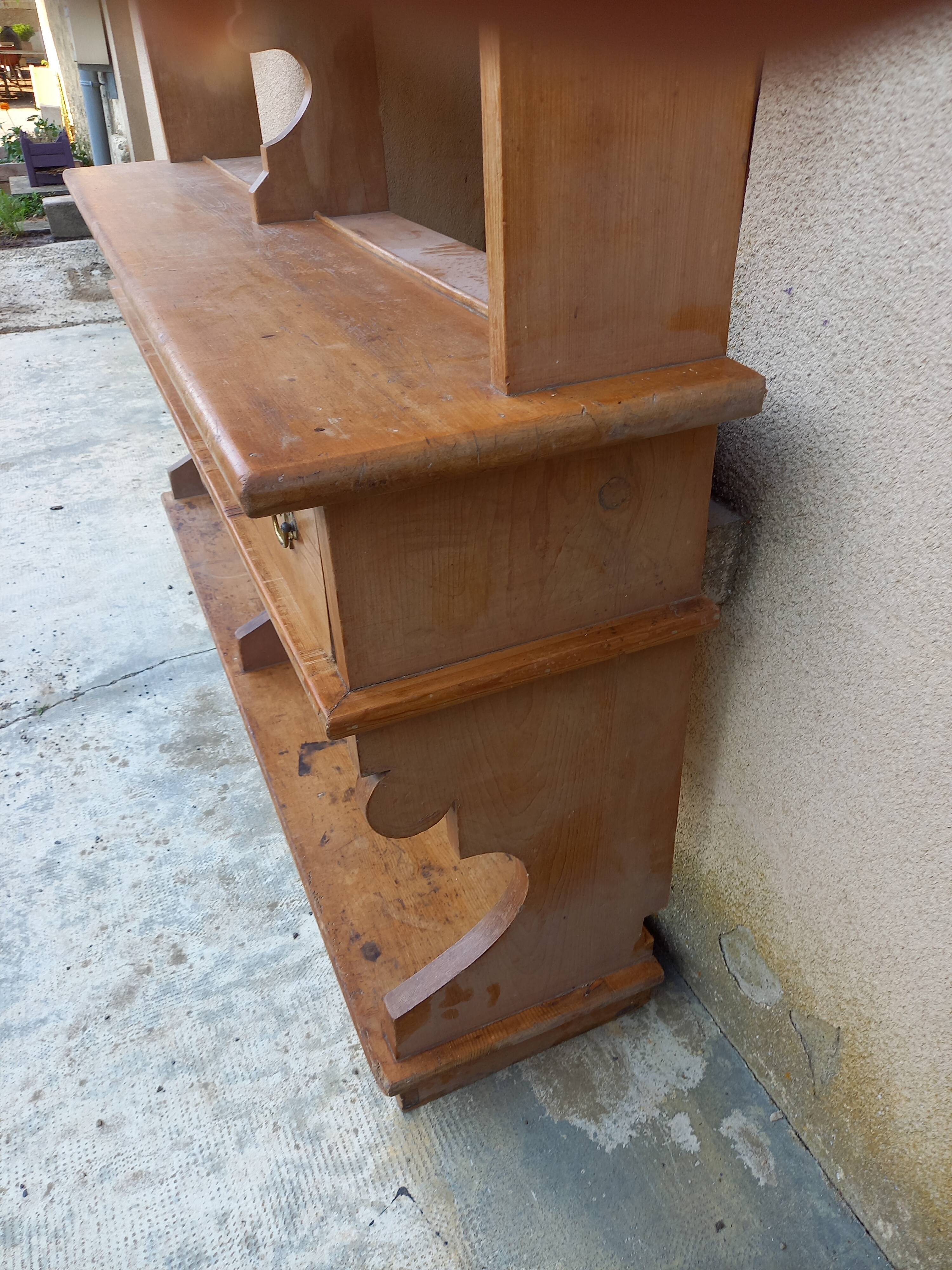 Wooden cupboard console