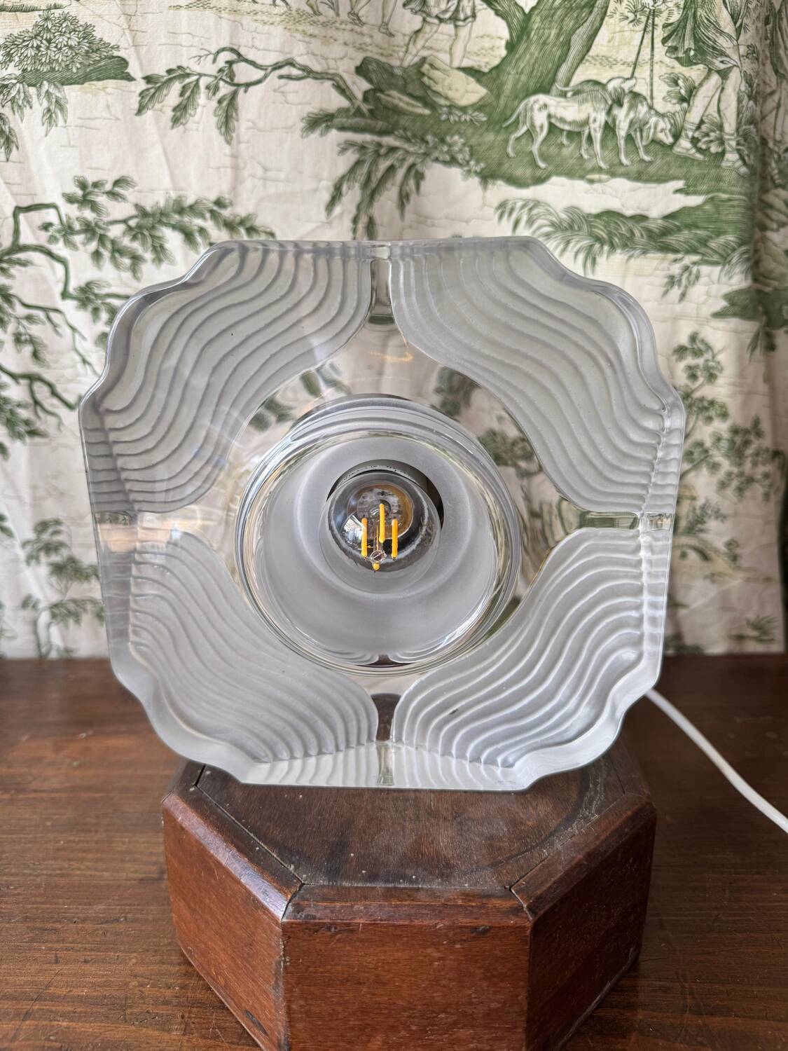Lampe de table vintage “Daum France” – Années 70