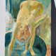 Tableau ancien huile sur toile nu féminin