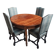Table ovale + 4 chaises