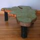 Wood log coffee table
