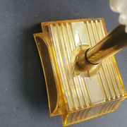 Pair of vintage 1970s perspex wall sconces.