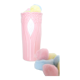 Pink and white ceramic vase, 1980