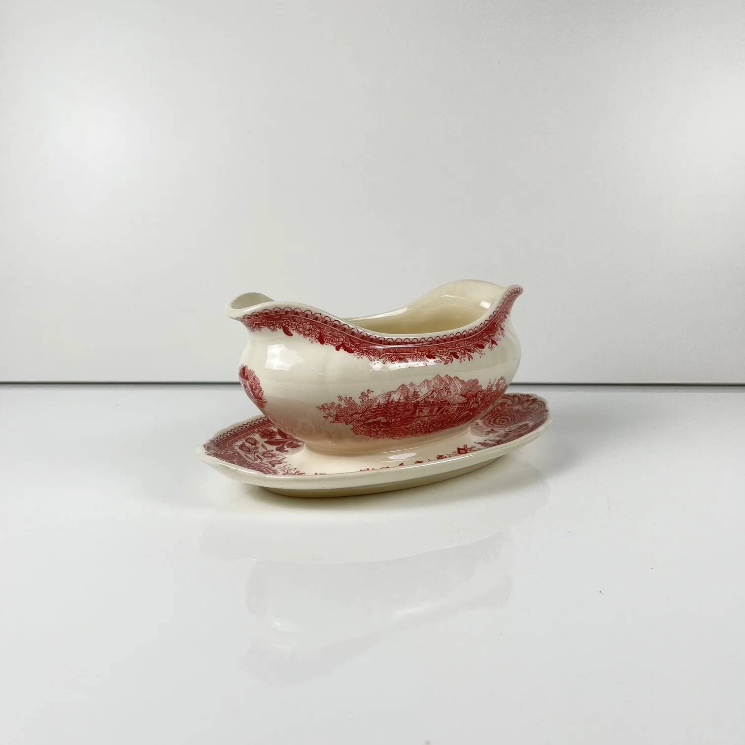 Sauceboat "Burgenland", Villeroy & Boch, red