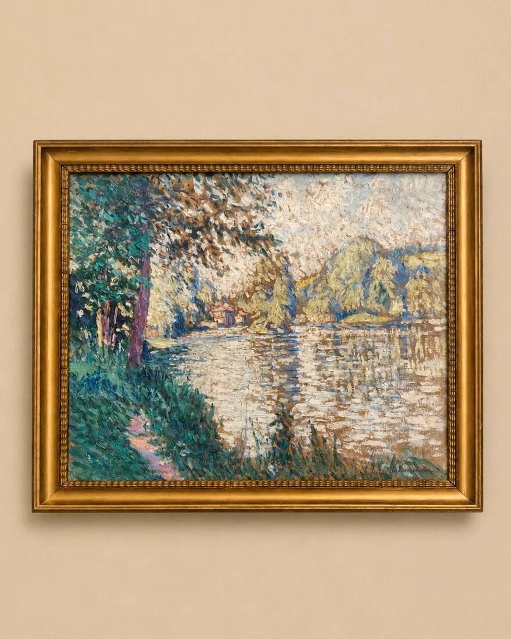 Pierre Thomas (1865-1930) — Riverbank in Limousin, oil on canvas