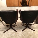 Pair of "Falcon" armchairs by Sigurd Russel