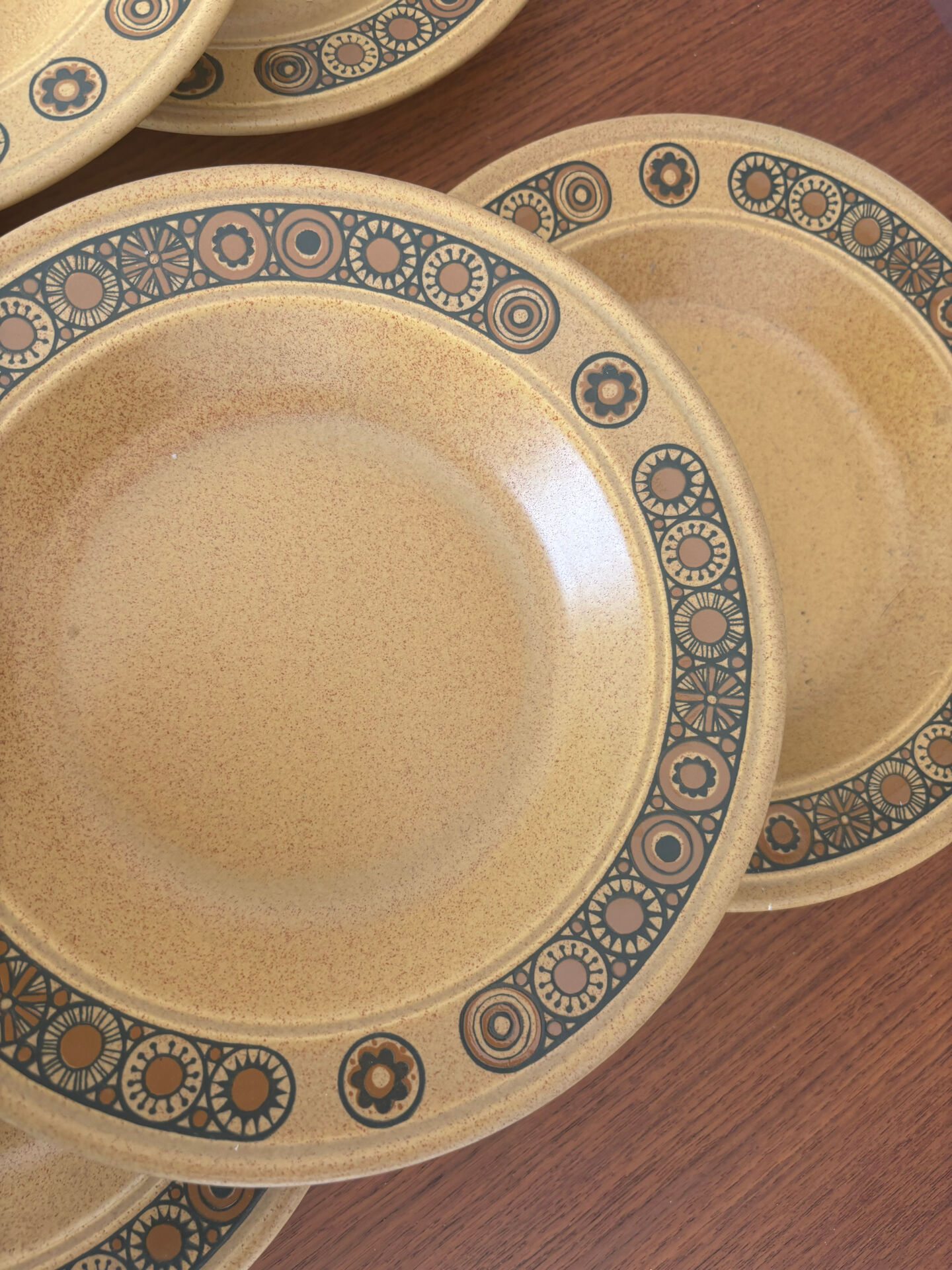 6 assiettes creuses Kiln Craft Bacchus | Grès anglais Staffordshire