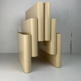 Beige off white Magazine Rack by Giotto Stoppino for Kartell, Italy, 1970s