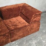 Vintage Modular 2-Seater Sofa by Hans Hopfer for Roche Bobois, 1972