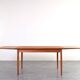 Table à manger extensible en teck danois des années 1960.