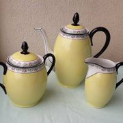 Sugar bowl and milk jug in porcelain
