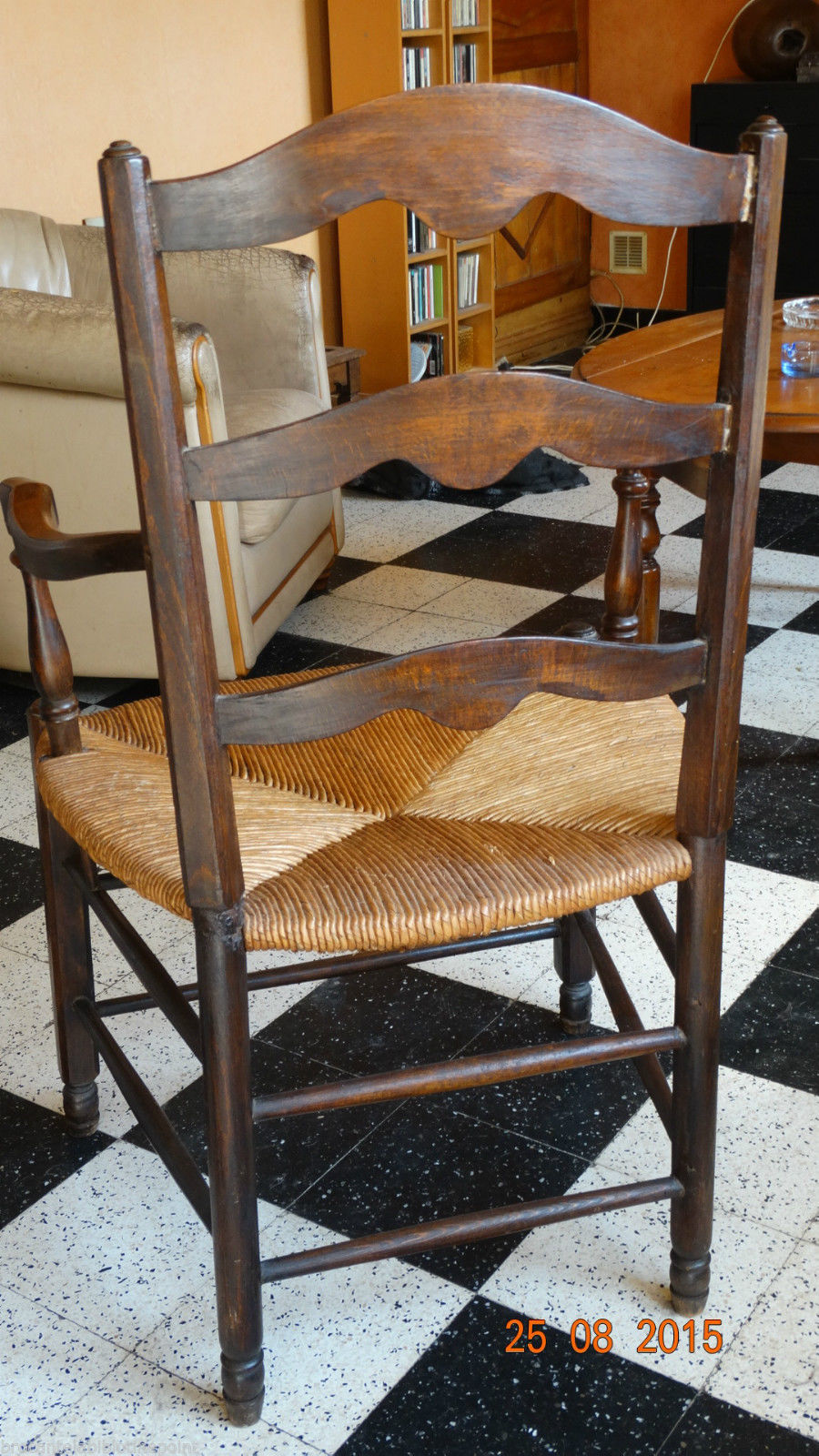 Parker former armchair walnut C. Cayelle