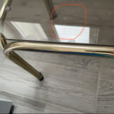 Pull-out tables in vintage smoked glass