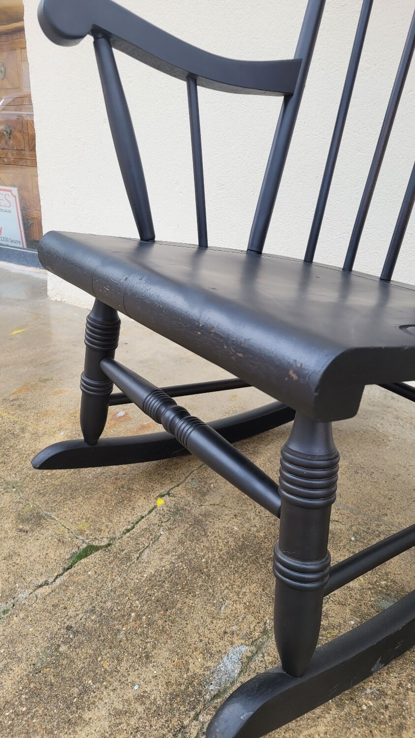 Vintage rocking chair rocking chair 1950 black