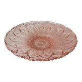 Plat en verre ciselé